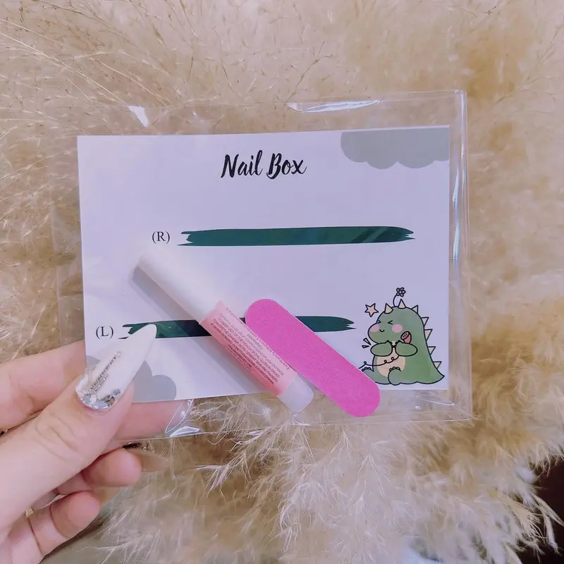Hộp đựnġ - Bìa Nail Box Kèm Keo Và Dũa 0