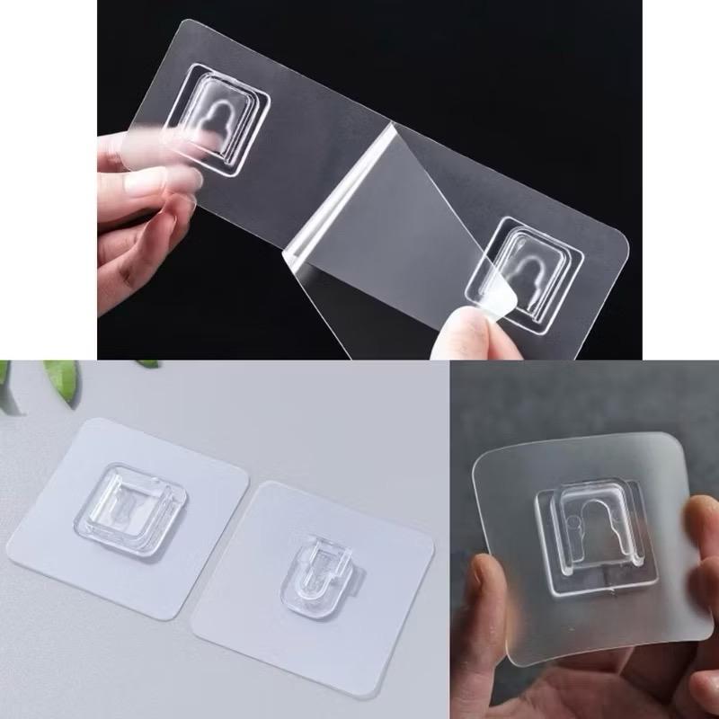 Combo 10 Miếng Dán Tường Dự Phòng Chữ U Cho Kệ Tam Giác, Kệ Chữ Nhật, Giá Treo Đồ