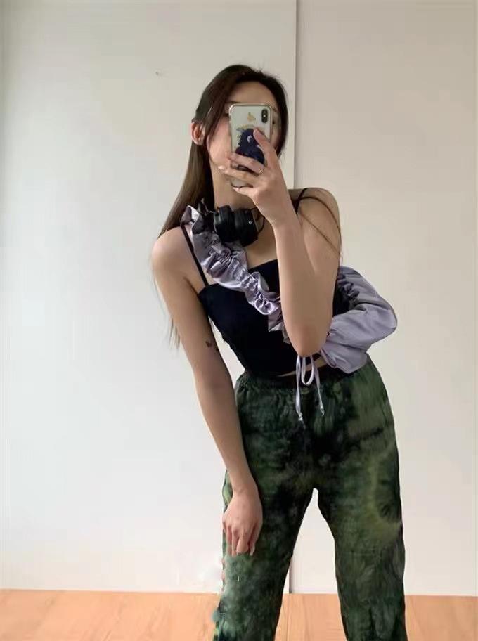 Product Introduction of Women Fashion Korea Ins Casual Pleated Lace Drawstring Designer Vintage Y2k Ladies Large Capacity Shoulder Canvas Bag Backpack 8