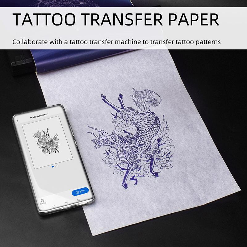Product Introduction of 5Pcs Lot Tattoo Transfer Paper Tattoo Transfer Paper A4 Size Tool Tattoo Copier For Tattooists Tattoo Supplies 26