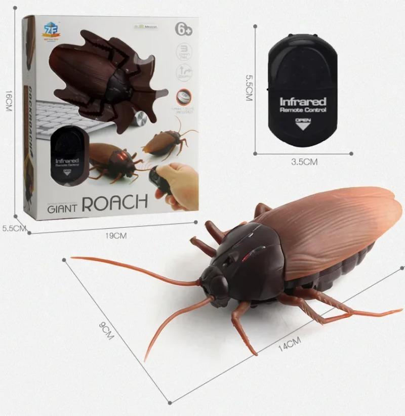 Product Introduction of Infrared Remote Control Cockroach Toy Animal Trick Terrifying Mischief Kids Toys Funny Novelty Gift RC Spider Ant 14