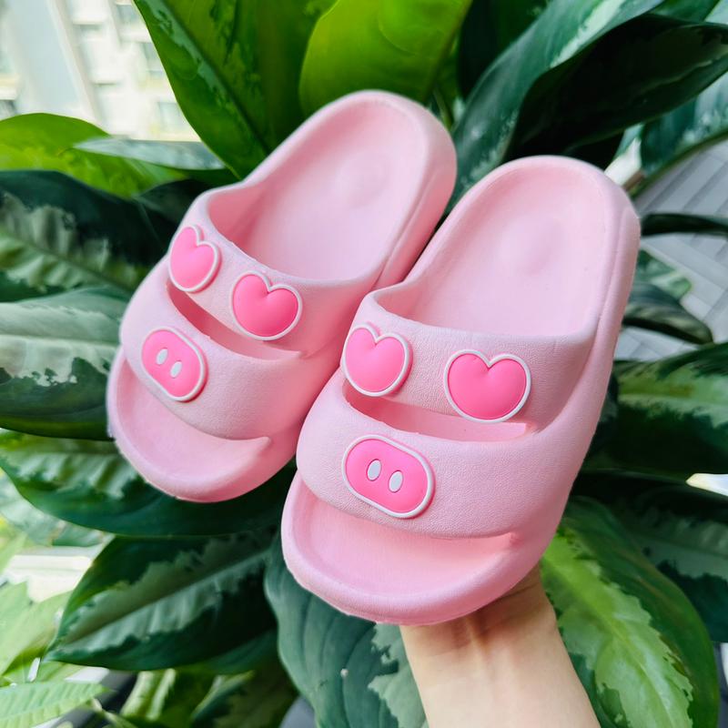 Dép Lê Cho Mẹ Và Bé Nữ Quai Ngang Hình Gấu Heo Siêu Cute Siêu Bền Nhẹ Kiểu Dáng Unisex