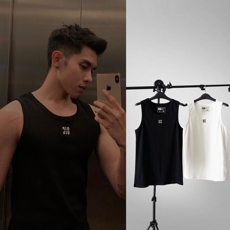 Áo Ba Lỗ Thể Thao Nam Cotton thun Gân OIC hàng chính phẩm, hàng thiết kế riêng form fit body của OIC Sport Tập Gym Tập Thể Dục Top Yoga Áo Thun Tập Yoga