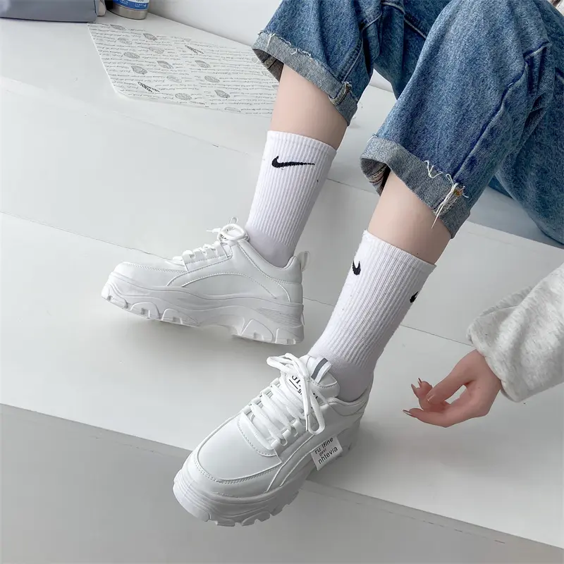 Sepatu Sneakers Wanita "ALEXA" Coffee And Cream SW-323 Karet Olahraga Casual Shoes Sport Kasual Cewek Cewek 5