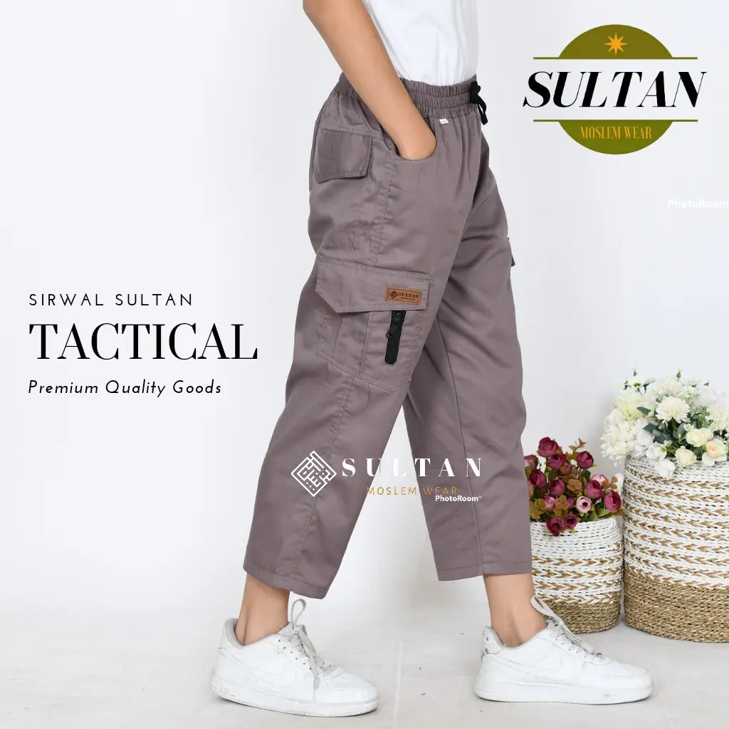 Celana Sirwal Anak Tactical Sultan 6 7 8 9 10 11 12 13 14 15 16 17 18 Tahun Sirwal Casual Semi formal harian anak Remaja Kids Laki Laki Pondok Komprang Harian