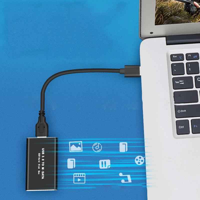 Product Introduction of Usb3.0 mSata Solid-State Drive Case- Box Aluminum-Alloy Mini External Hard-Drive Case- for High-Speed Transmission 51