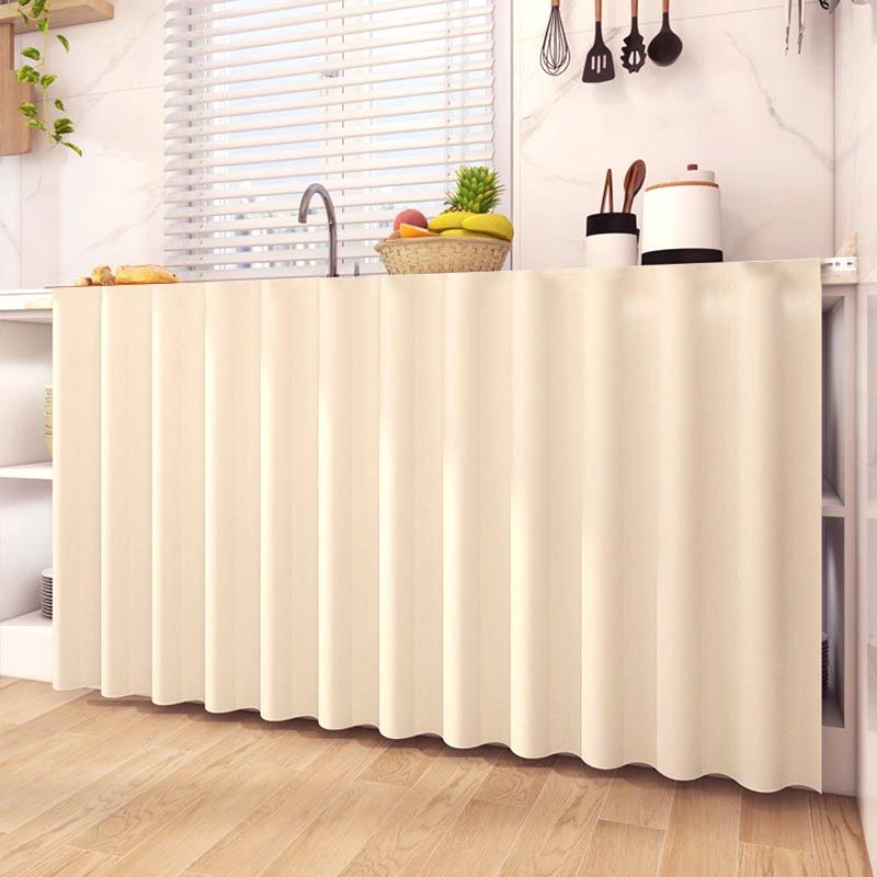 Rèm tủ, màu Trơn chống bụi, tự dính, thích hợp cho tủ, rèm gia dụng, trang trí nội thất 1