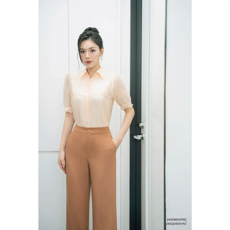 Quần dài nữ ống đứng Eva de Eva 24SQDE001N 2
