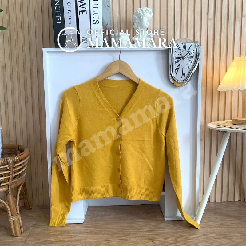 MAMAMARA - Cardigan Rajut Tipis Adem Daily Full Warna Fit Body Atasan Knitwear Santai Outer Panjang Wanita Kardigan Basic 3