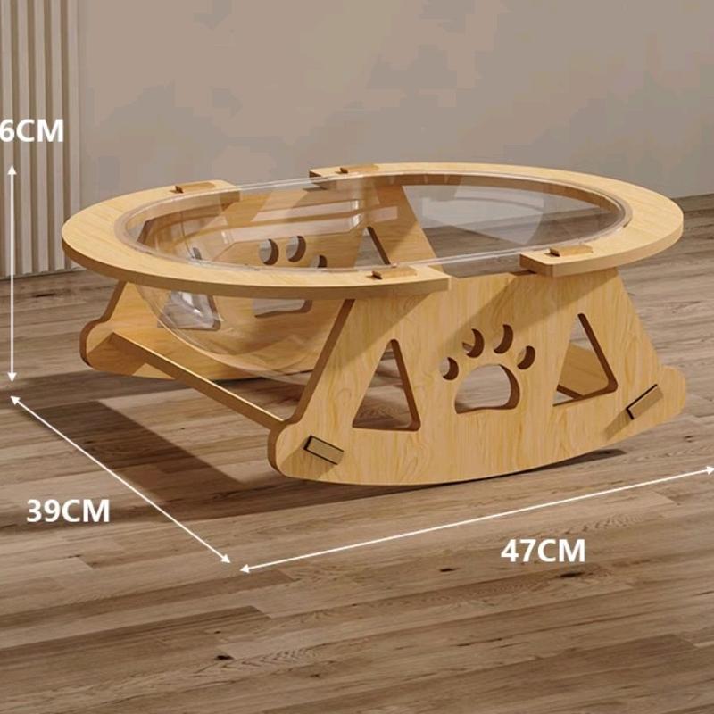 Giương võng cho mèo năm chất gỗ thích hợp mica giúp mèo nằm thoái.