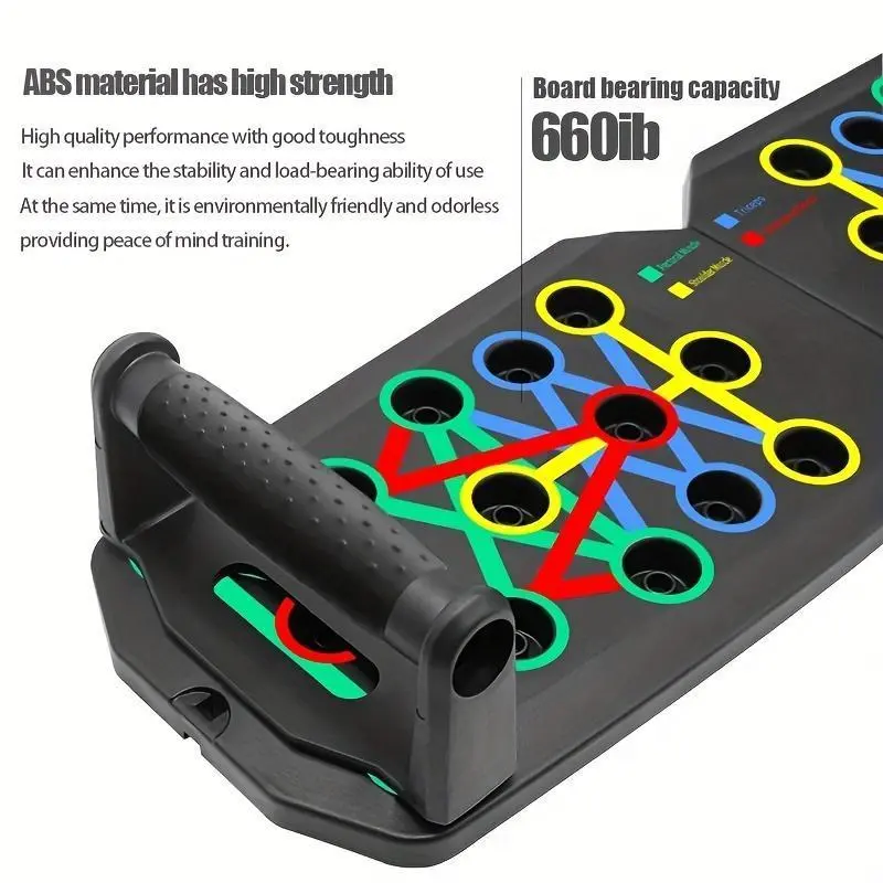Push Up Board, 1 Set Foldable Pushup Stand, Non-slip Push Up Bar, Home Fitness Equipment, Exercise Equipment, Fitness Accessories 2