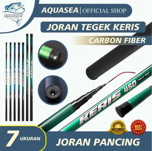 AQUASEA Joran Pancing TEGEK KERIS 1.80m-4.50m Alat Ikan Umpan Reel