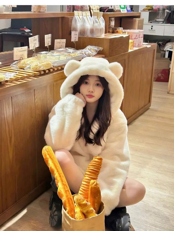 [Nhungxinshop] Áo khoác TAI GẤU mềm mịn ấm áp dày dặn hàng QC 5