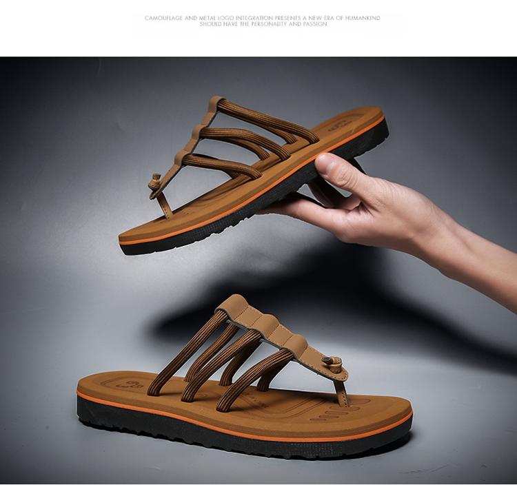 Product Introduction of Summer New Sandals, Men's Anti slip Outer Wear EVA Slippers, Men's Leisure Beach Flip Flops 23
