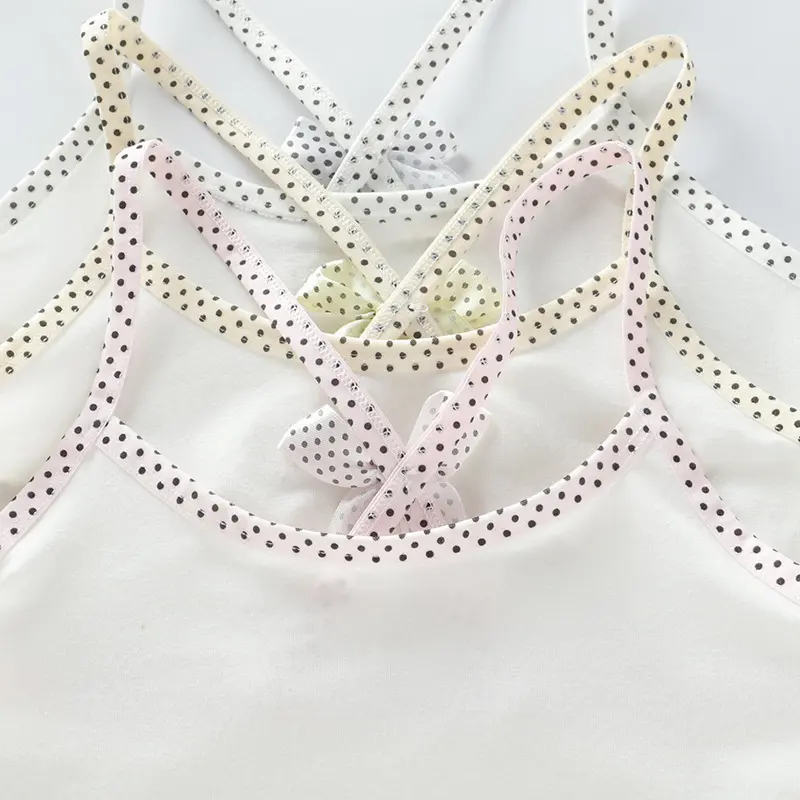 Áo lót bé gái, bra học sinh chất liệu cotton từ 30-50kg 3