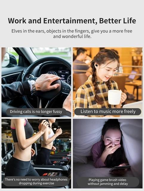 Product Introduction of A6S TWS Earphone Bluetooth Nirkabel 5.0 Headset Earbud Olahraga Mikrofon Earphones Headphone Hitam Wireless Handset head sead Pink Bass Ponsel 11