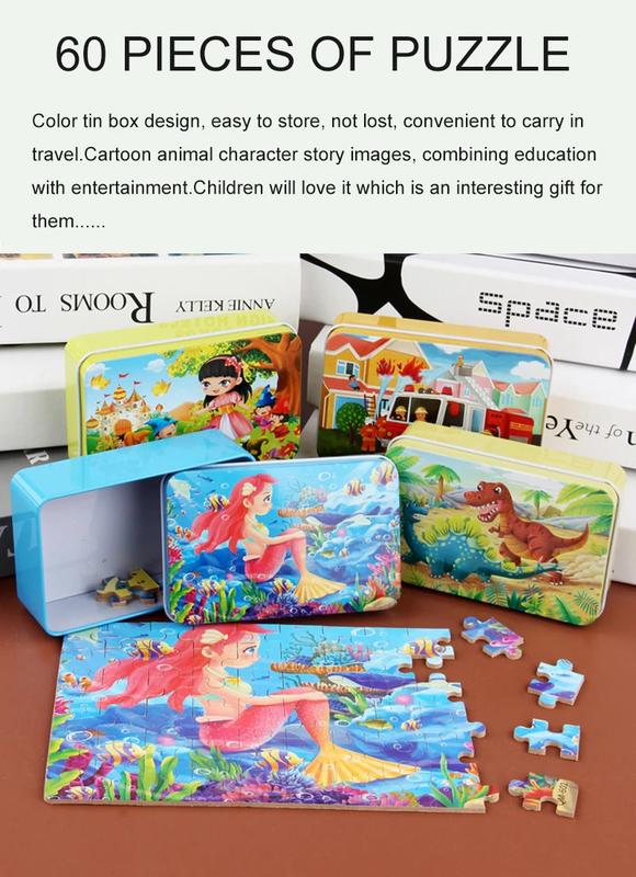Product Introduction of จิ๊กซอว์ไม้, ของเล่นจิ๊กซอว์สำหรับเด็ก, การออกแบบการ์ตูนสัตว์, นางเงือกและเจ้าหญิง, เหมาะสำหรับการศึกษา, ของขวัญมอนเตสซอรี่สำหรับเด็ก 0