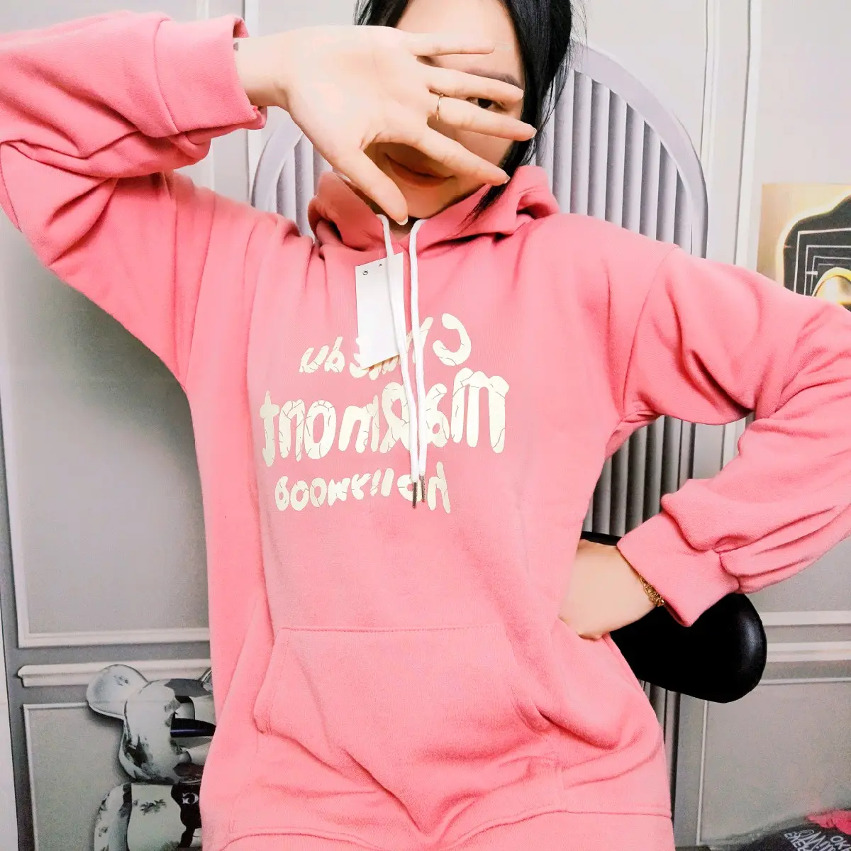Áo khoác hoodie form rộng chất nỉ nữ đẹp - Top, Women