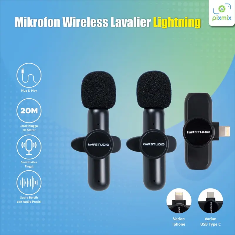 Microphone Clip Wireless - Portable Mic Clip for Iphone and Android Smartphone Condenser 0
