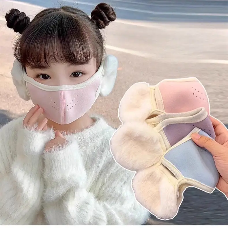 Khẩu trang có bịt tai cho bé trai, bé gái #khautrangbe