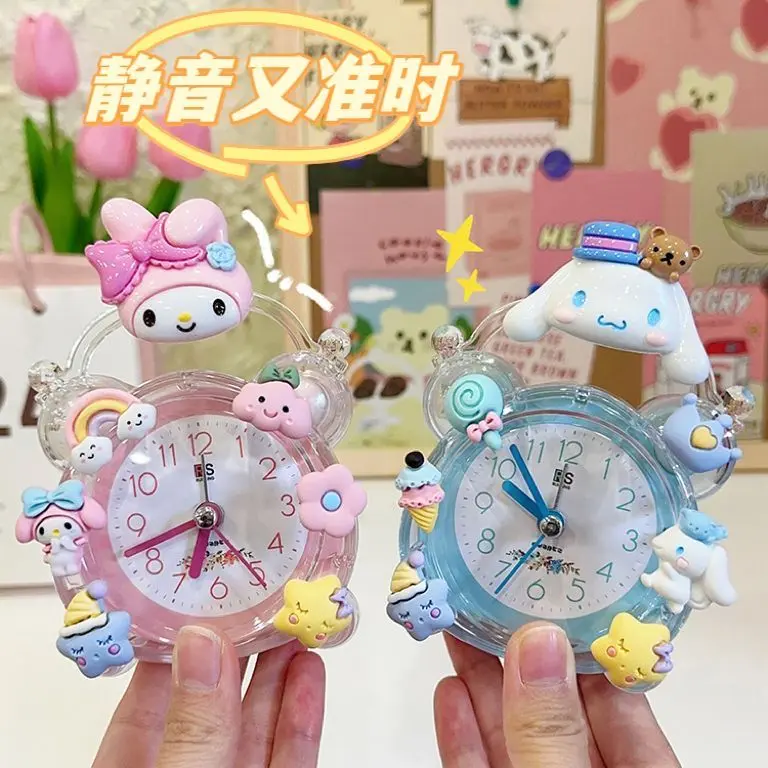 Đồng Hồ Báo Thức Cho Trẻ Em, Thiết Kế Sanrio Đáng Yêu, Thích Hợp Cho Phòng Ngủ Của Bé Gái, Trang Trí Đẹp Mắt, Chỉ Dành Cho Học Sinh, Giúp Tự Kỷ Tử, Thức Dậy, Dụng Cụ Hữu Ích Decor Decor Phòng Trang Trí Nhà Tráng Gương Treo Tường 2