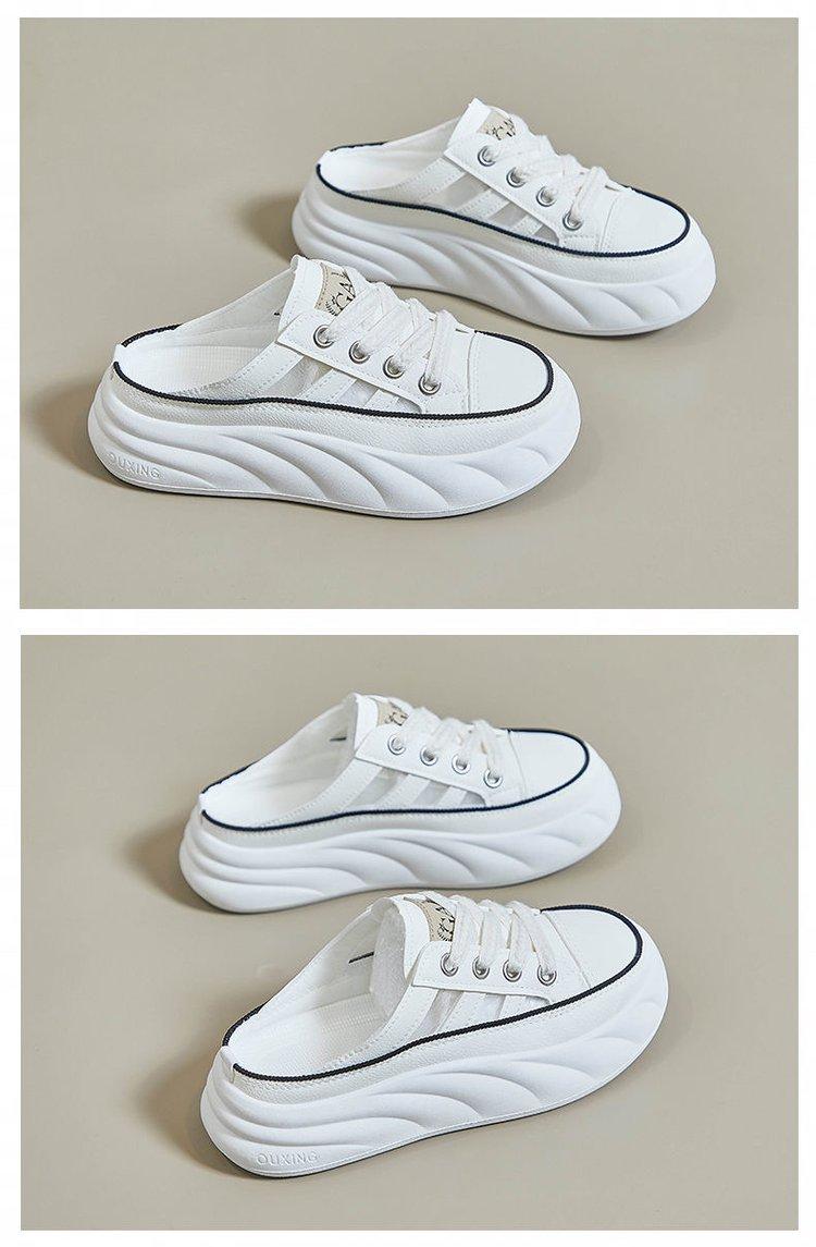 Product Introduction of Slippers Rubber Flat Mid Heel (3-5cm) Closed Toe Microfiber Footwear Comfort Girl Shoes Women Walking Shoes Dance 7