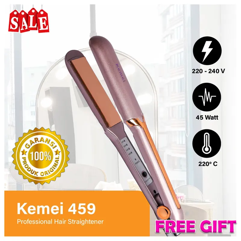 Catokan Rambut Kemei 459 / Catok Pelurus Kemei 459 6