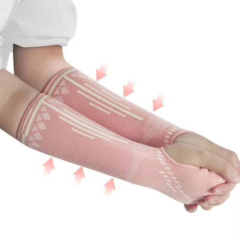 Product Introduction of 1Pair Tennis Polyester Volleyball Arm Sleeves Breathable Elastic Sports Wristbands Multifunctional Pink/Black Volleyball Wristbands Volleyball Player 11