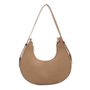 Beg Rekaan Warna Pepejal, Niche, Untuk Wanita, Trend Baru, Personaliti Ringkas, Beg Bulan Sabit Ketiak, Beg Tangan Personaliti, Beg Bahu Bags Crossbody