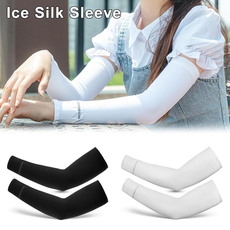 Product Introduction of Tay Áo Cánh Tay Lụa Lạnh 1 Cặp, Chống Nắng, Thoáng Khí, Nhanh Khô, Thích Hợp Cho Các Môn Thể Thao Ngoài Trời Và Đạp Xe, Che Cánh Tay, Dành Cho Nam Và Nữ 19