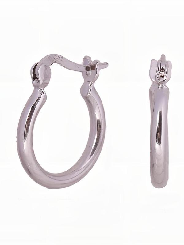 1 Pair Circle Earrings Simple Design for Women Girl, Simple Design All-match Big Circle Hoop Earrings, Hoop Ear Jewelry, Party Holiday Gift Idea 8