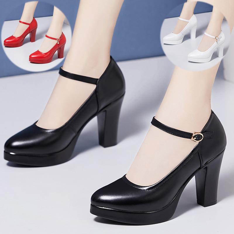 Giày Lolita Nữ Quai trơn quai ngang Giày búp bê nữ Mary Jane đế 7 phân 3 màu siêu HOTTREND - CG479