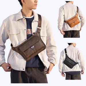 Men's Crossbody Bag, Sports Style Chest Bag, Suitable for Daily Use