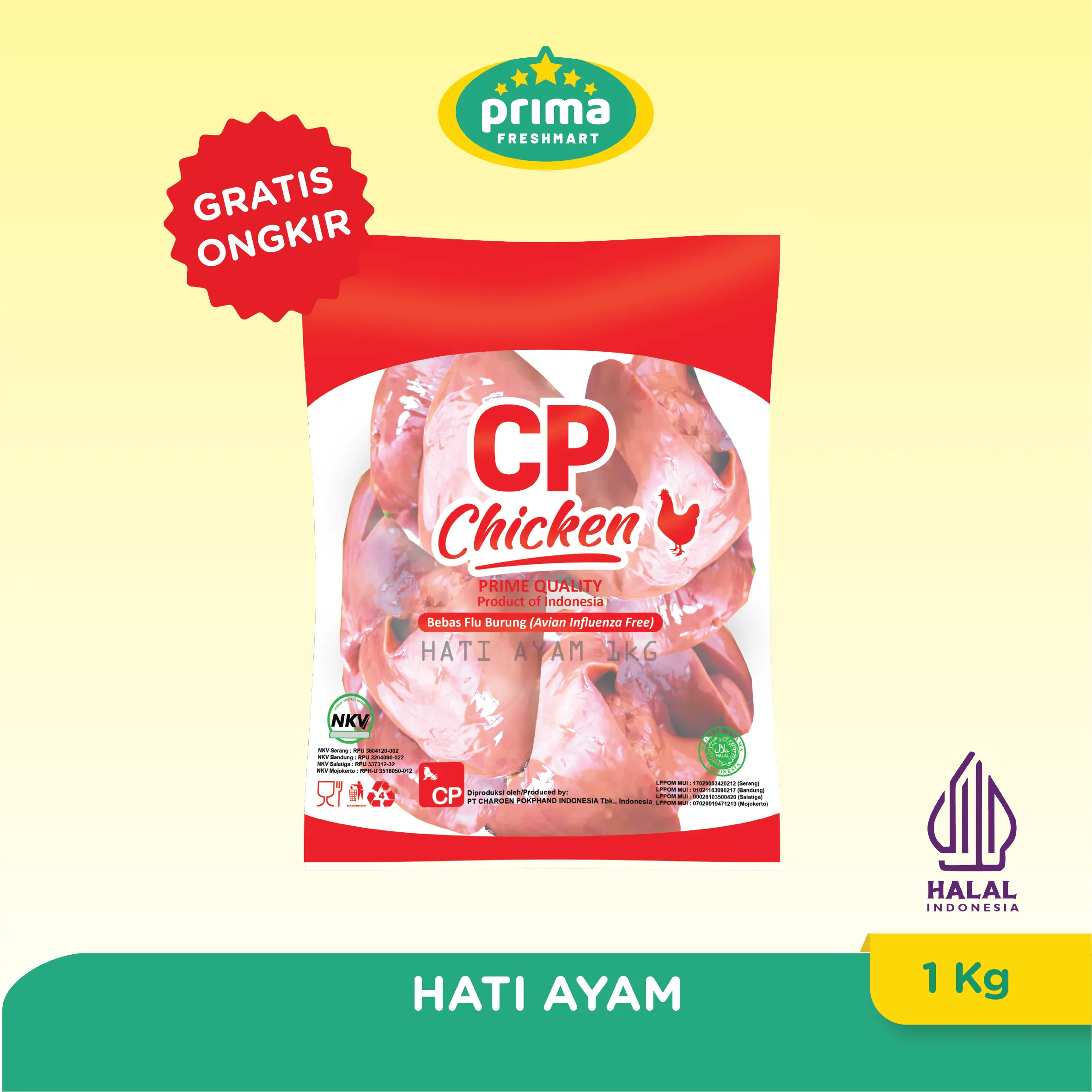 HATI AYAM FROZEN PACK 1 KG