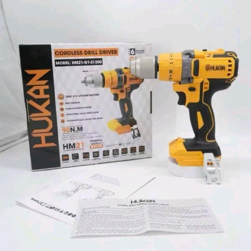 thân máy khoan pin hukan z1200 lực siết 90n không chổi than chân phổ thông