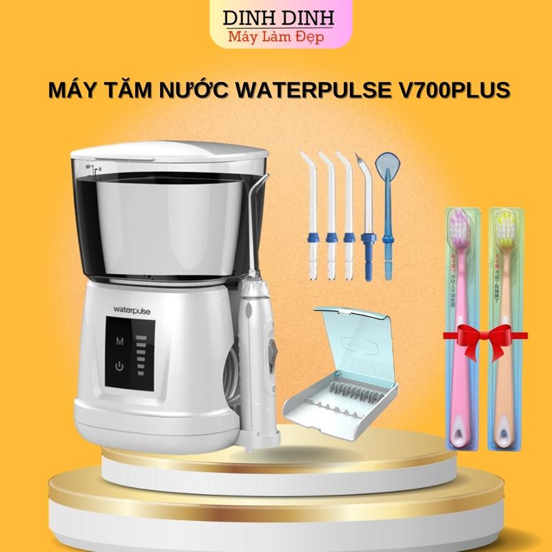 Máy tăm nước gia đình cắm điện Waterpulse V700plus cảm ứng - Tặng hộp đựng tăm, bàn chải đánh răng