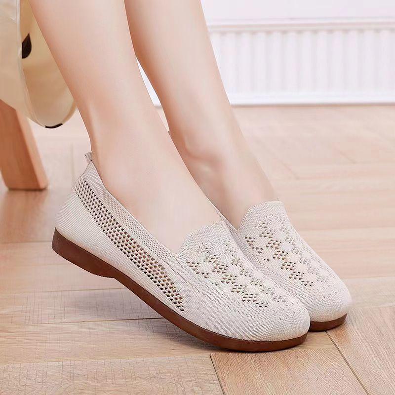 Giày Xoài, Dành Cho Nữ, Lưới Khoét Lỗ Thoáng Khí, Đế Mềm, Giày Cho Mẹ, Thời Trang, Dễ Phối Đồ, Giày Lười, Giày Thường Ngày, Hàng Mới Về Năm 2025 [1262 Mua Lại] 4