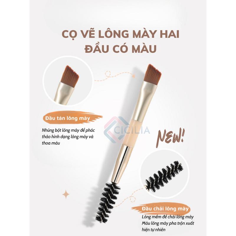 Cọ Mascara chuốt lông mày chuốt mi ngắn Lông Mày Trang Điểm Làm Đẹp HY WAXING CI-141 5