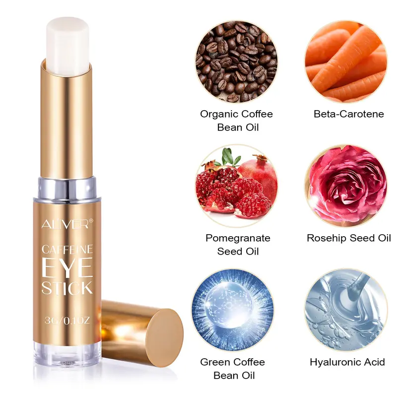 Caffeine Firming Professional Eye Care Cream Stick, Long-lasting Moisturizing Eye Stick, Beauty & Personal Care Product 4
