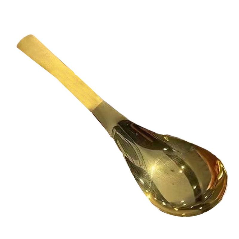 Product Introduction of New Korean Stainless Steel Thickening Spoon Creative Long Handle Hotel Hot Pot Spoon Soup Ladle Home Kitchen Essential Tools 4
