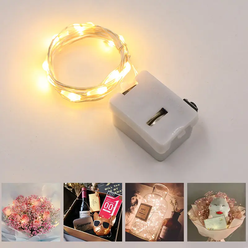 1/2/3/5M 10/20/30/50LED Fairy Light LED Copper Wire String Lights Outdoor Garland Wedding Light for Home Christmas Garden Holiday 2024 CNY Spring Festival Valentine's Day Lantern Festival Decoration
