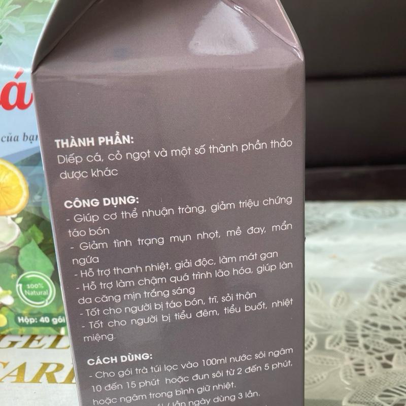 Trà diếp cá 40 túi lọc nhuộn tràng, mát gan, táo bón Tea 3