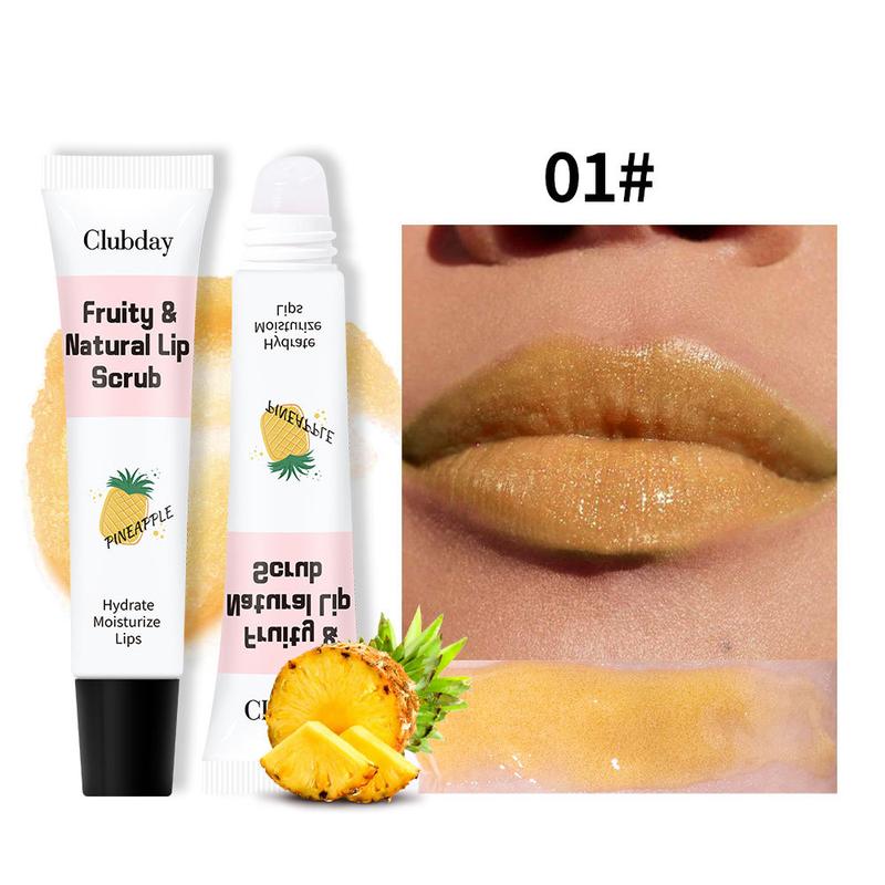 Product Introduction of Lip Makeup Fruit Flavor Lip Gloss Lipstick Moisturizing Hose Exfoliating Skin Moisturizing Lip Facial Scrub 6