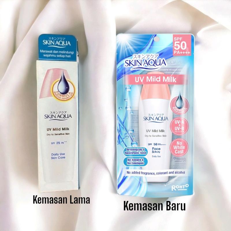 SKINAQUA Sunscreen Whitening Milk Moisture Gel Mild Sunblock Mencerahkan Skin Aqua 6