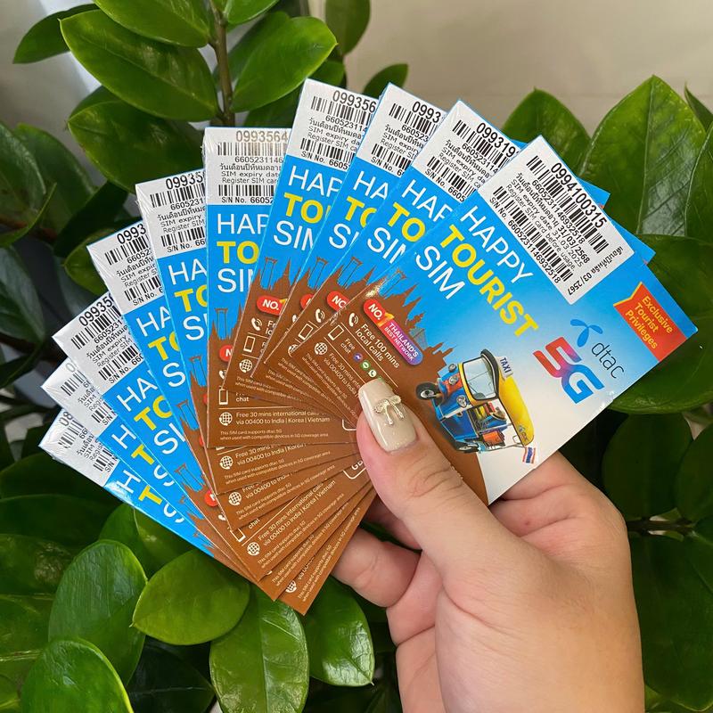 Sim Và eSim 4G Thái Lan Gói (3-10) Ngày / (15-50)GB/Sim. Esim ib shop 4