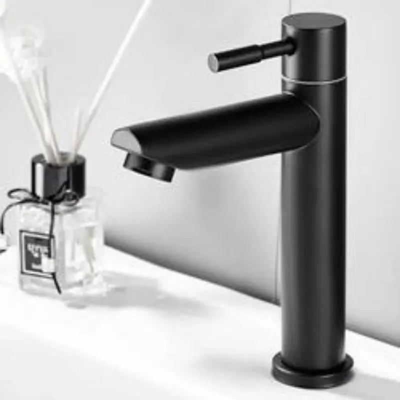 Stainless Steel Single Cold Water Faucet, Public Sink Faucet, For Bathroom And Kitchen 1