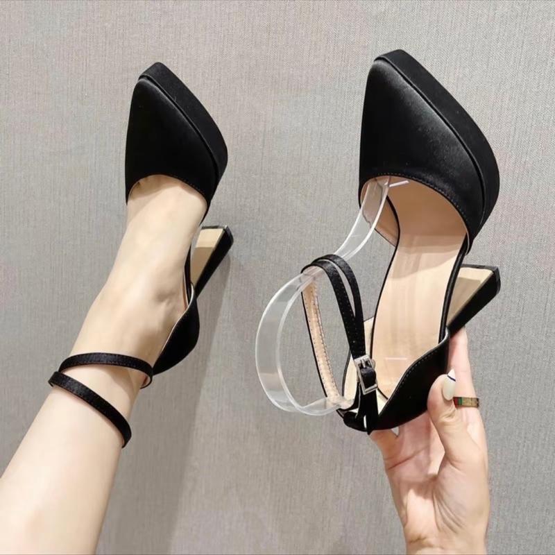 ￼GIÀY SADAL ( HÀNG SẴN  - LẤY LÙI SIZE NẾU CHÂN MỎNG GẦY) CAO GÓT ĐÚP 12CM TÔN DÁNG DÂY CUỐN VÒNG KIỂU ĐẸP DÁNG XINH PAMIU SHOES Sandal Nữ 3