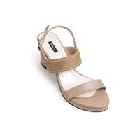 Gambar JULIA'R SHOES R0086 Women Slingback High Heels with Canvas Accent in Khaki - Khaki, 37 dari julia'r shoes Kota Bandung 2 Tokopedia