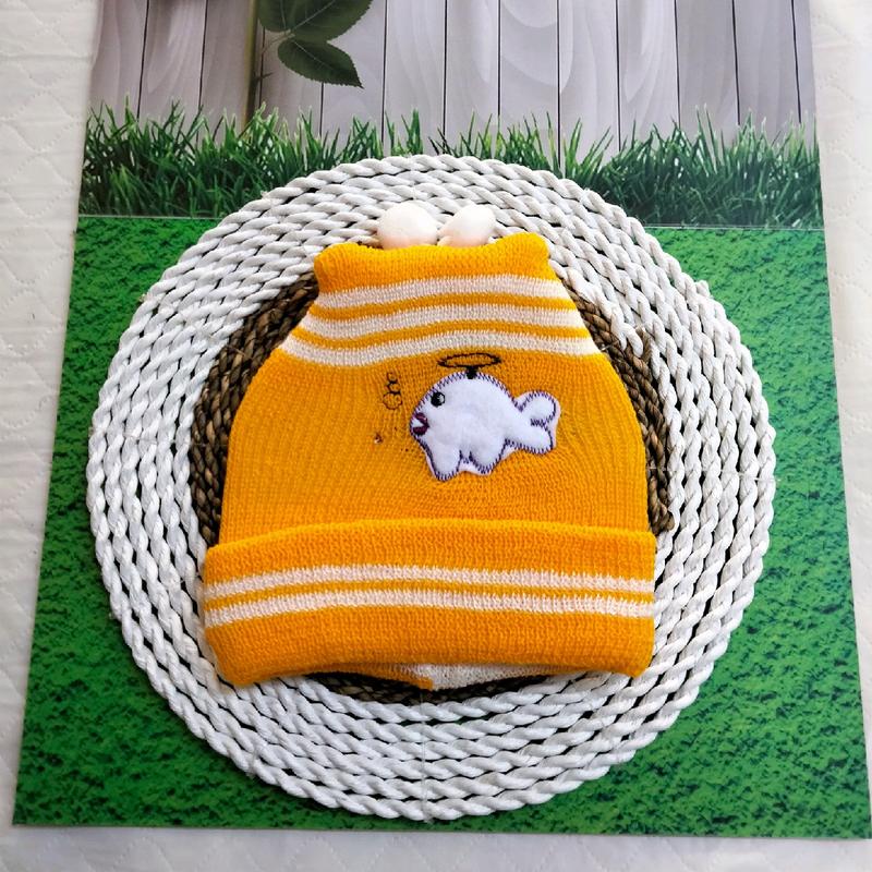 Topi Rajut Bayi New Born 0-4 Bulan / Topi Rajut  Pelindung Kepala Bayi 3