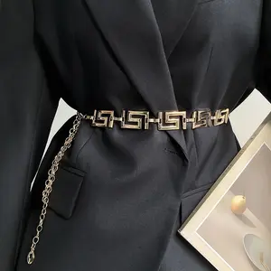 VENDI-Belt Wanita Ikat Pinggang Rantai Logam Slim Waist Korea Gesper "RA019"